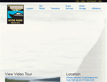 Tablet Screenshot of hydeparkmarina.com